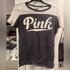 Gray Victoria’s Secret PINK t-shirt size large.